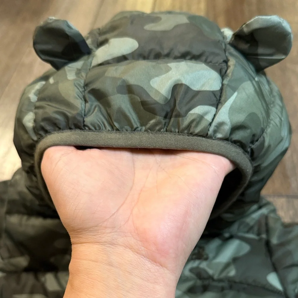 GAP Olive Camouflage Baby‎ Snowsuit